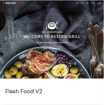 Flash Food V2 Template