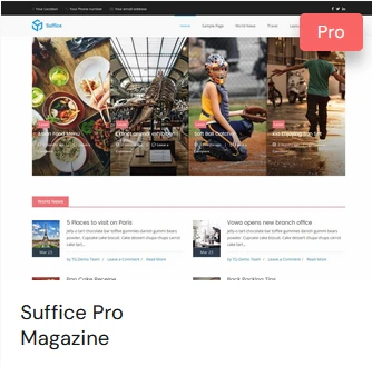 Suffice Pro Magazine Template