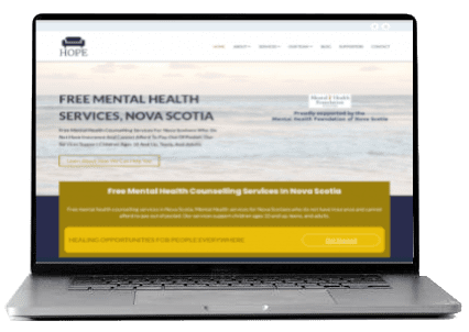 Couch Of Hope Nova Scotia website design